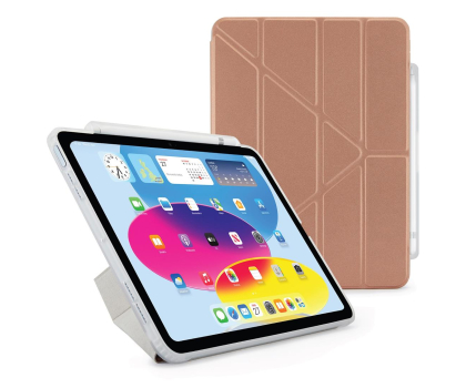 Etui do tableta Pipetto Origami Pencil Case do iPad 2022 (10. gen.) rose gold P053-63-V